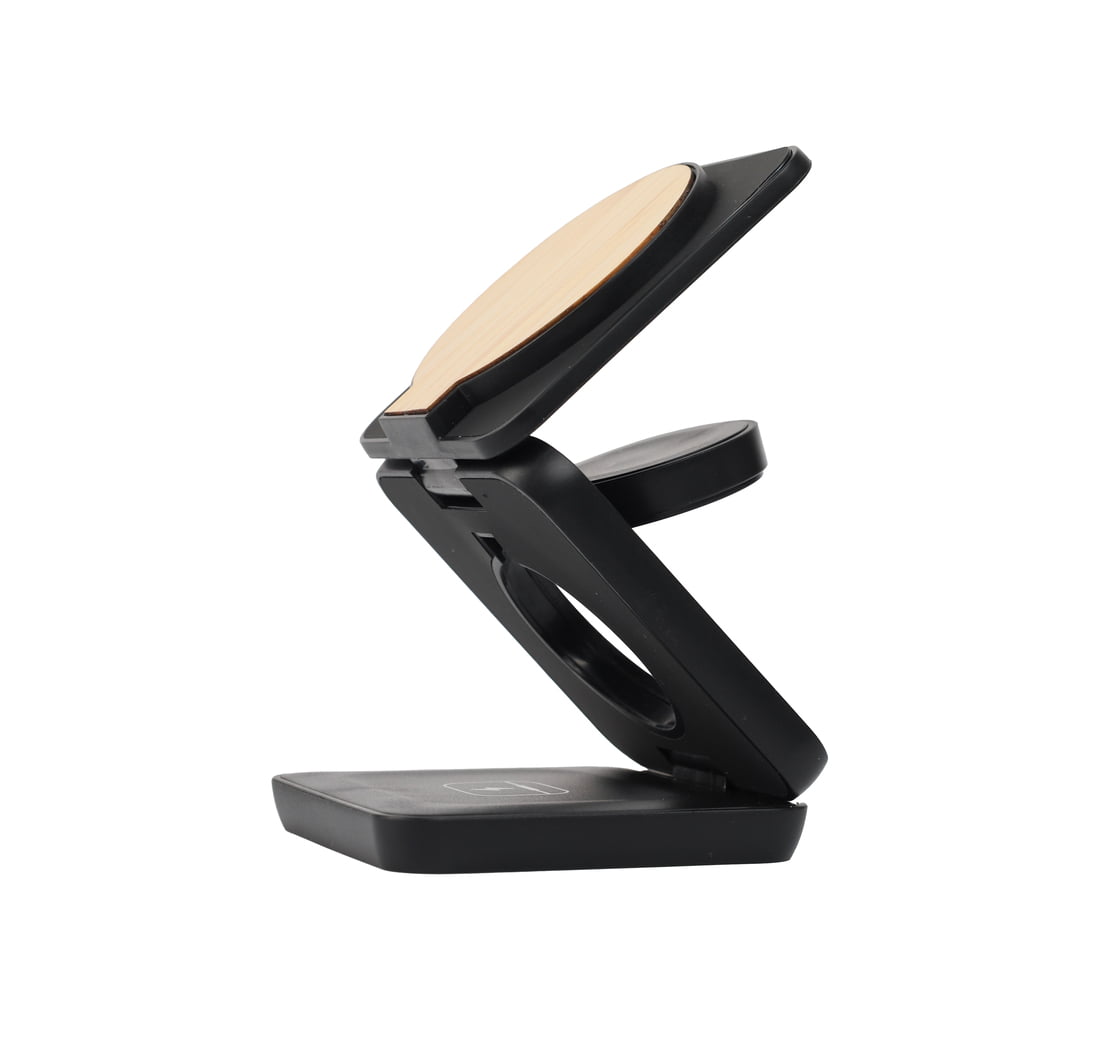 Multifunctional Magnetic Wireless Charger – 15W Fast Charging (Black)